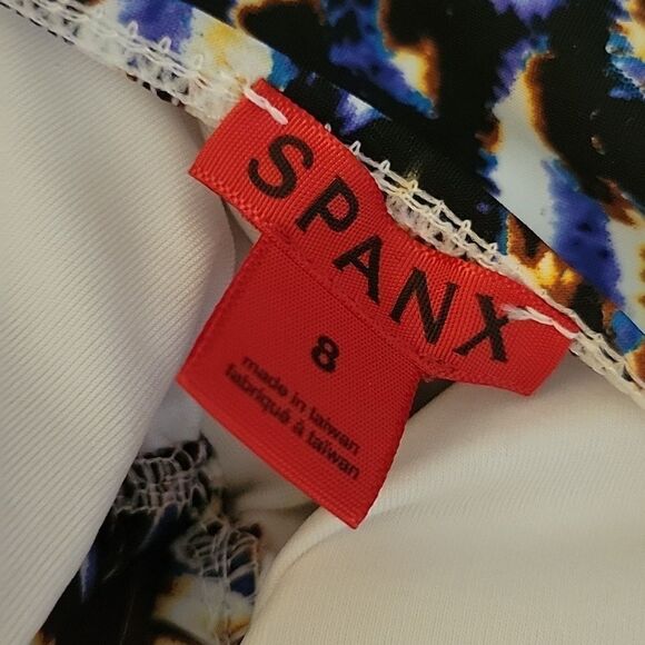 $188 SPANX REMOVEABLE STRAP CHEETAH ANIMAL PRINT ONE PIECE SWIMSUIT 8 MEDIUM NWT - Picture 8 of 16